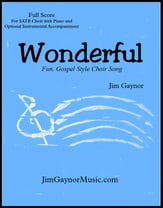 Wonderful SATB choral sheet music cover